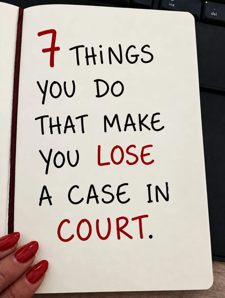 7 mistakes that lose your case in court — slide 1 of 6