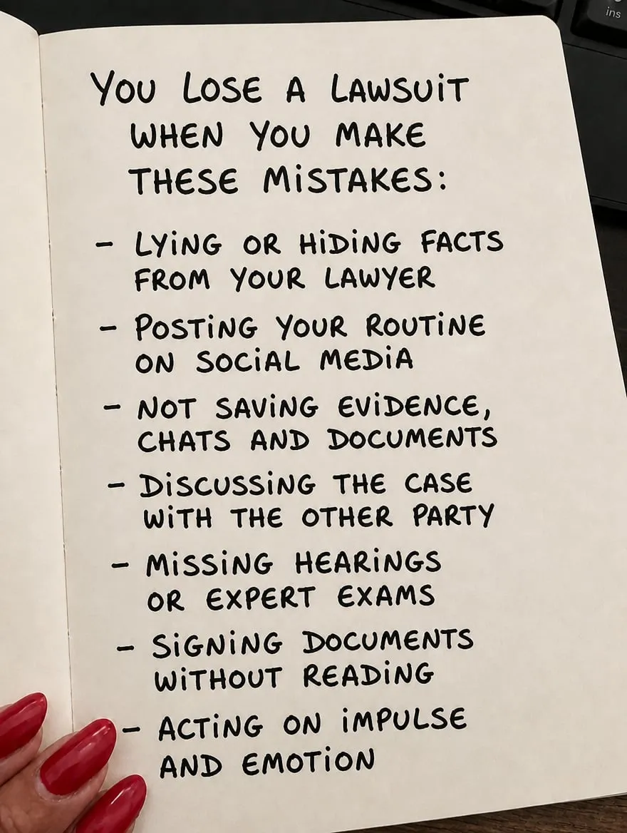 7 mistakes that lose your case in court — slide 2 of 6
