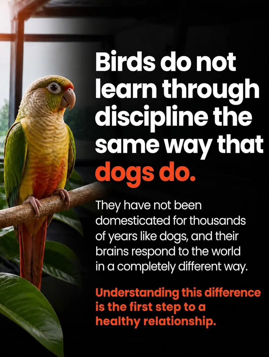 How to discipline the bird that bites and screams — slide 2 of 9