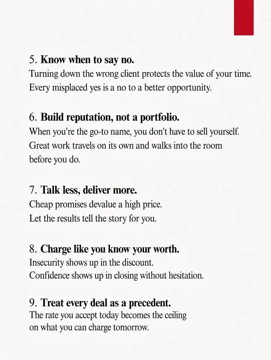 Harvey Specter: charge what you are worth — slide 3 of 4