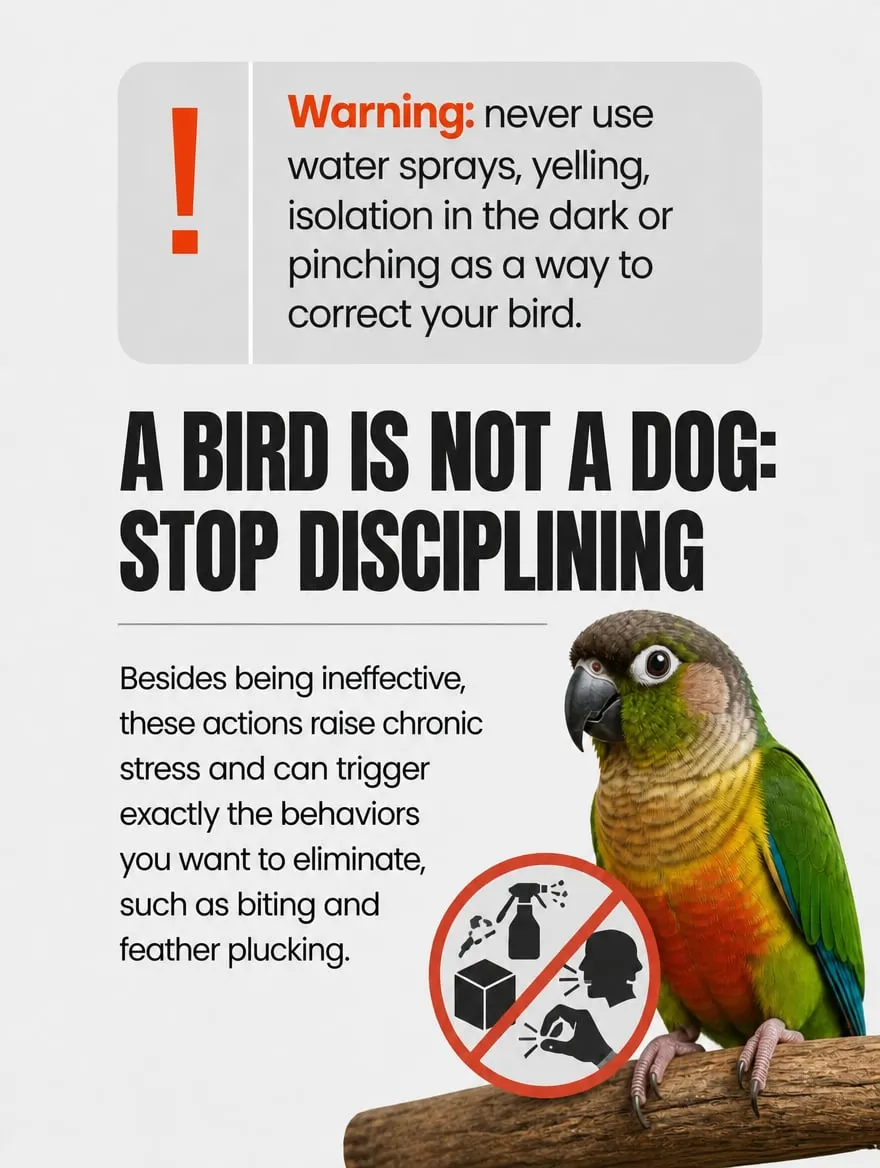 How to discipline the bird that bites and screams — slide 7 of 9