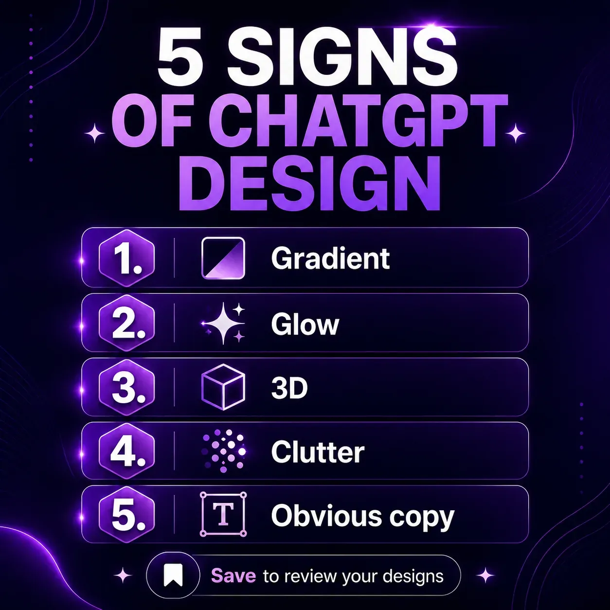 Example of a generic, cluttered 3D post generated by ChatGPT